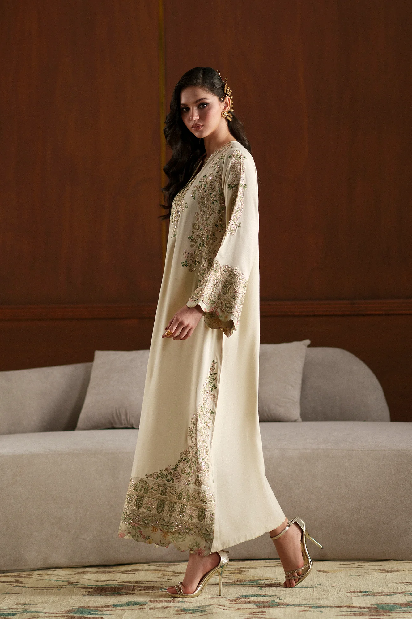 EMBROIDERED KAFTAN (E1112/104/006) - Image 4