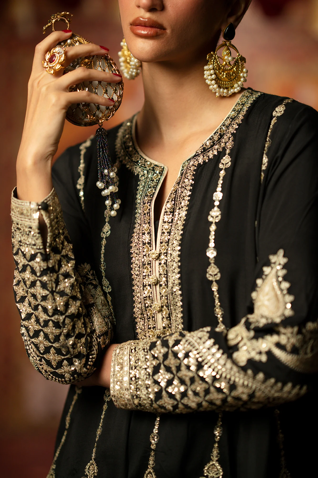 EMBROIDERED SUIT (E1066/104/902) - Image 7