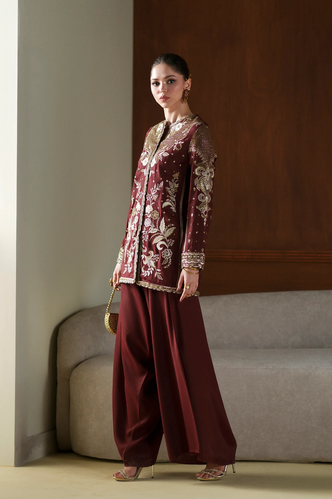 EMBROIDERED SUIT (E1077/104/415) - Image 3
