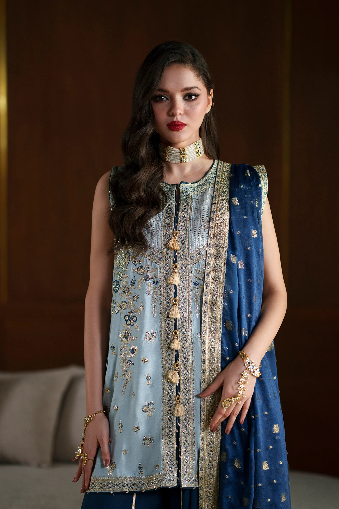 EMBROIDERED SUIT (E1100/104/913) - Image 5