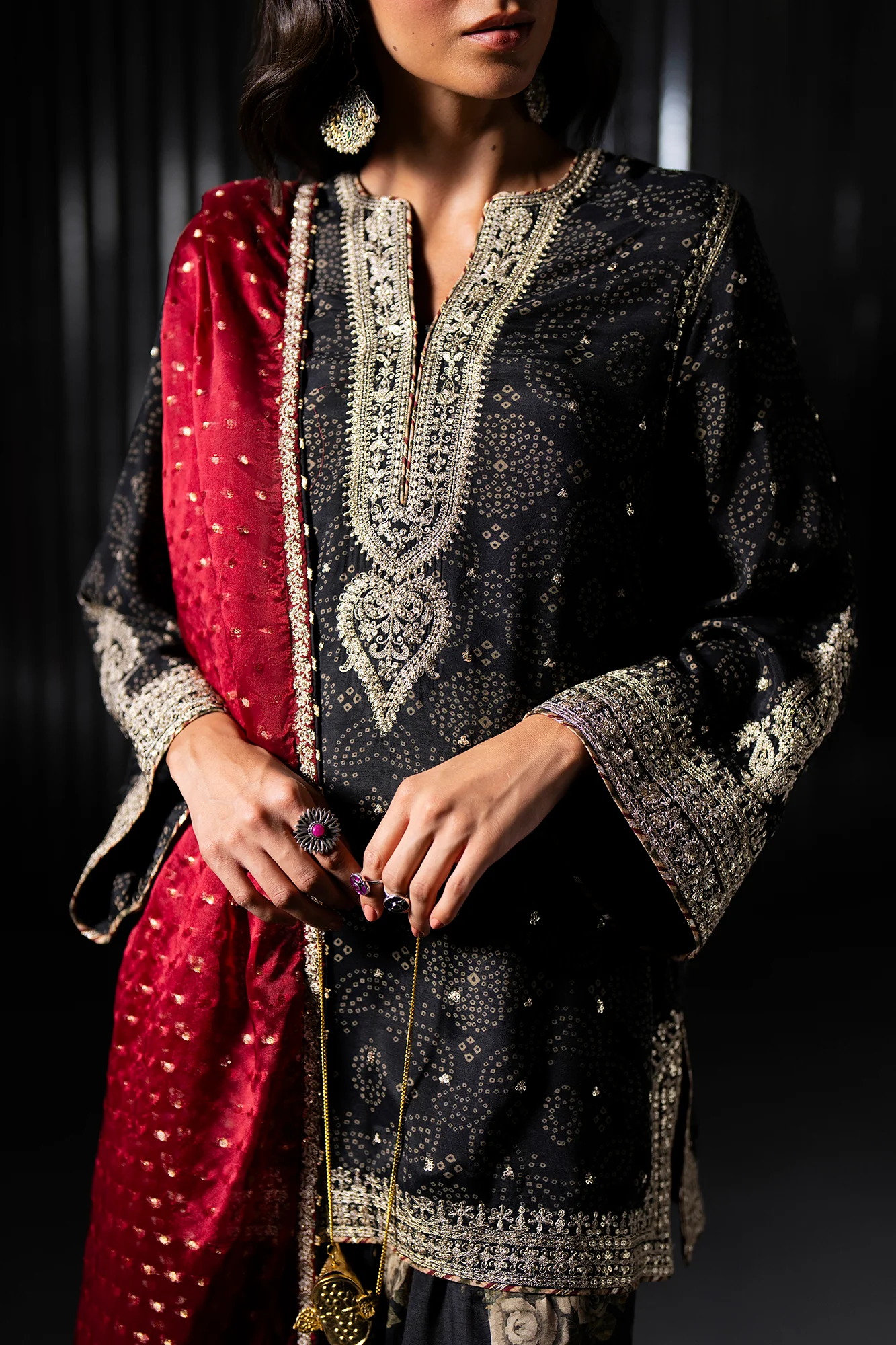 EMBROIDERED SUIT (E1101/104/902) - Image 7