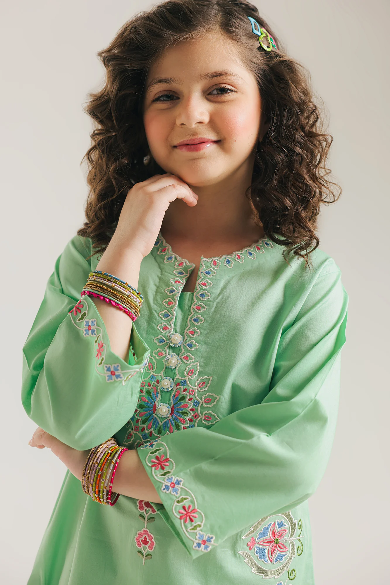 EMBROIDERED SUIT (E1566/402/714 E1566/302/714)