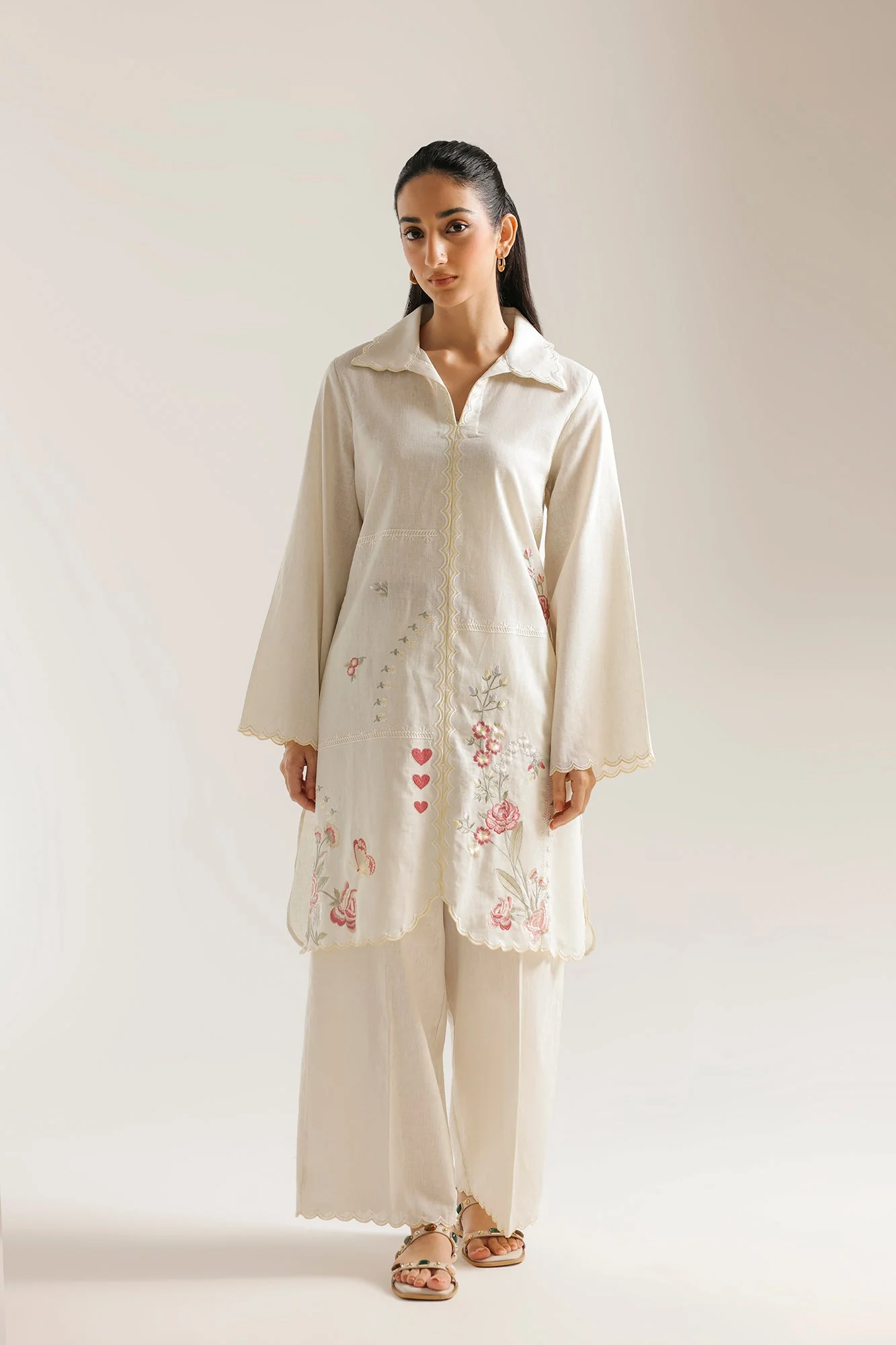 EMBROIDERED SUIT (E7635/102/003) - Image 2