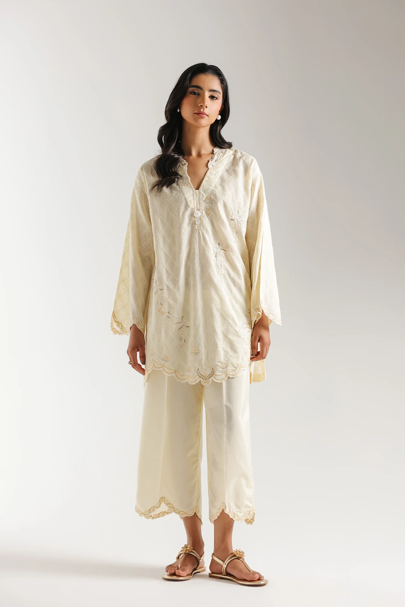 EMBROIDERED SUIT (E7718/102/227) - Image 2