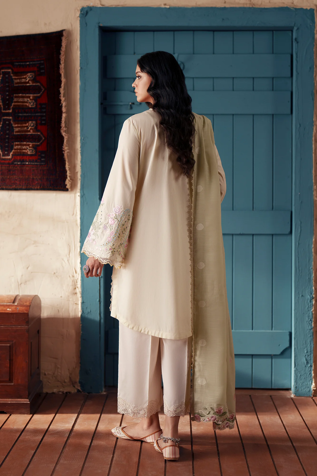 EMBROIDERED SUIT (E4385/103/227) - Image 4