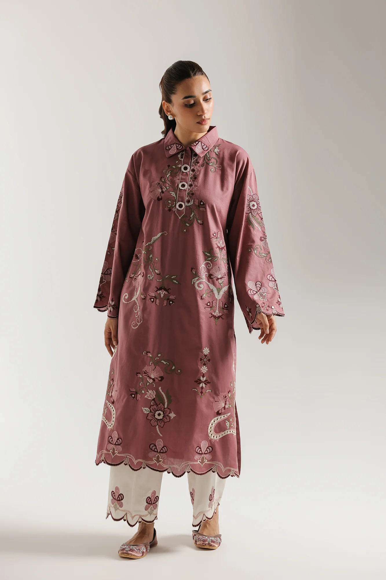 EMBROIDERED SUIT (E4454/103/528) - Image 2