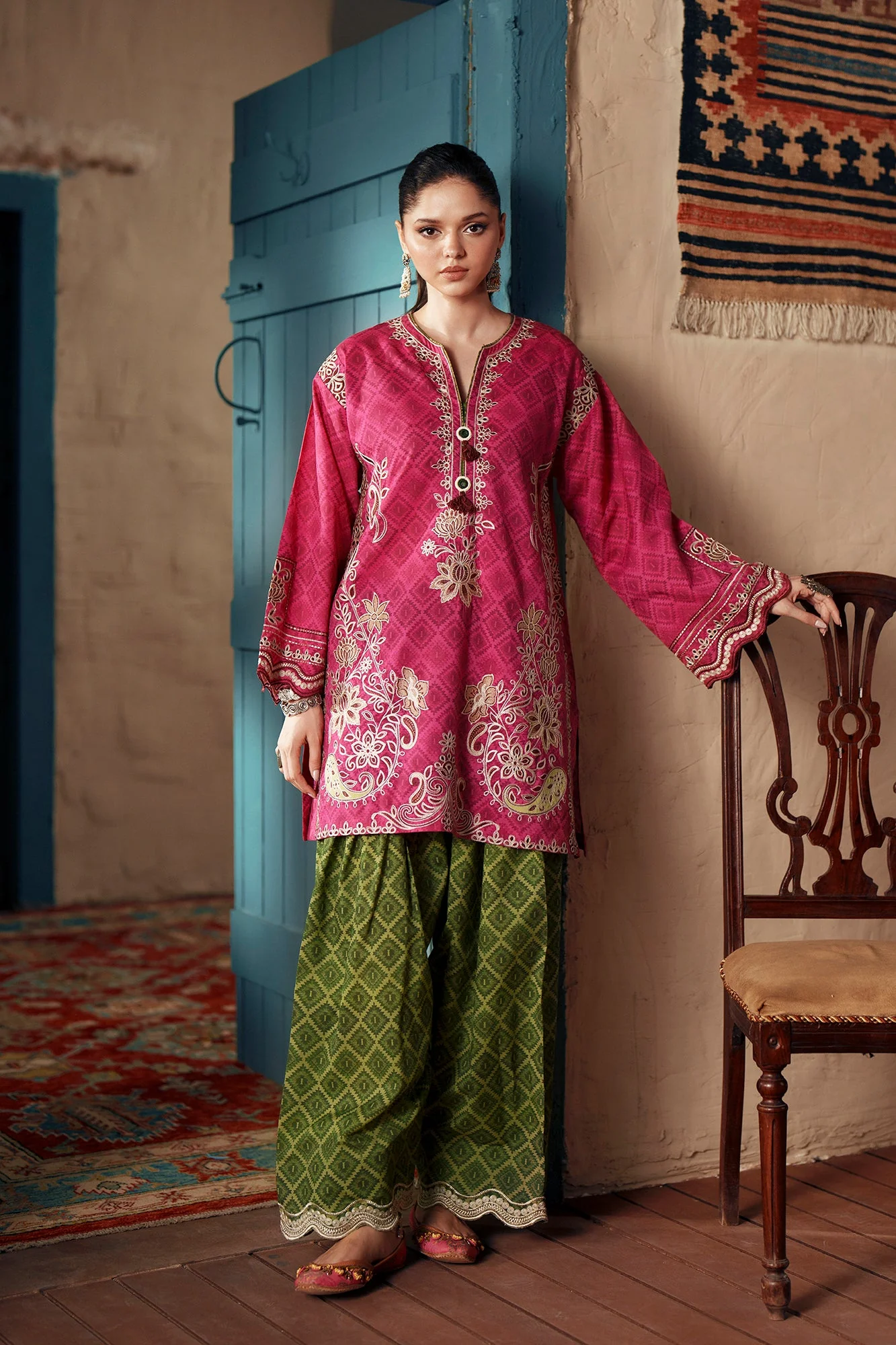 EMBROIDERED SUIT (E4507/103/405) - Image 2