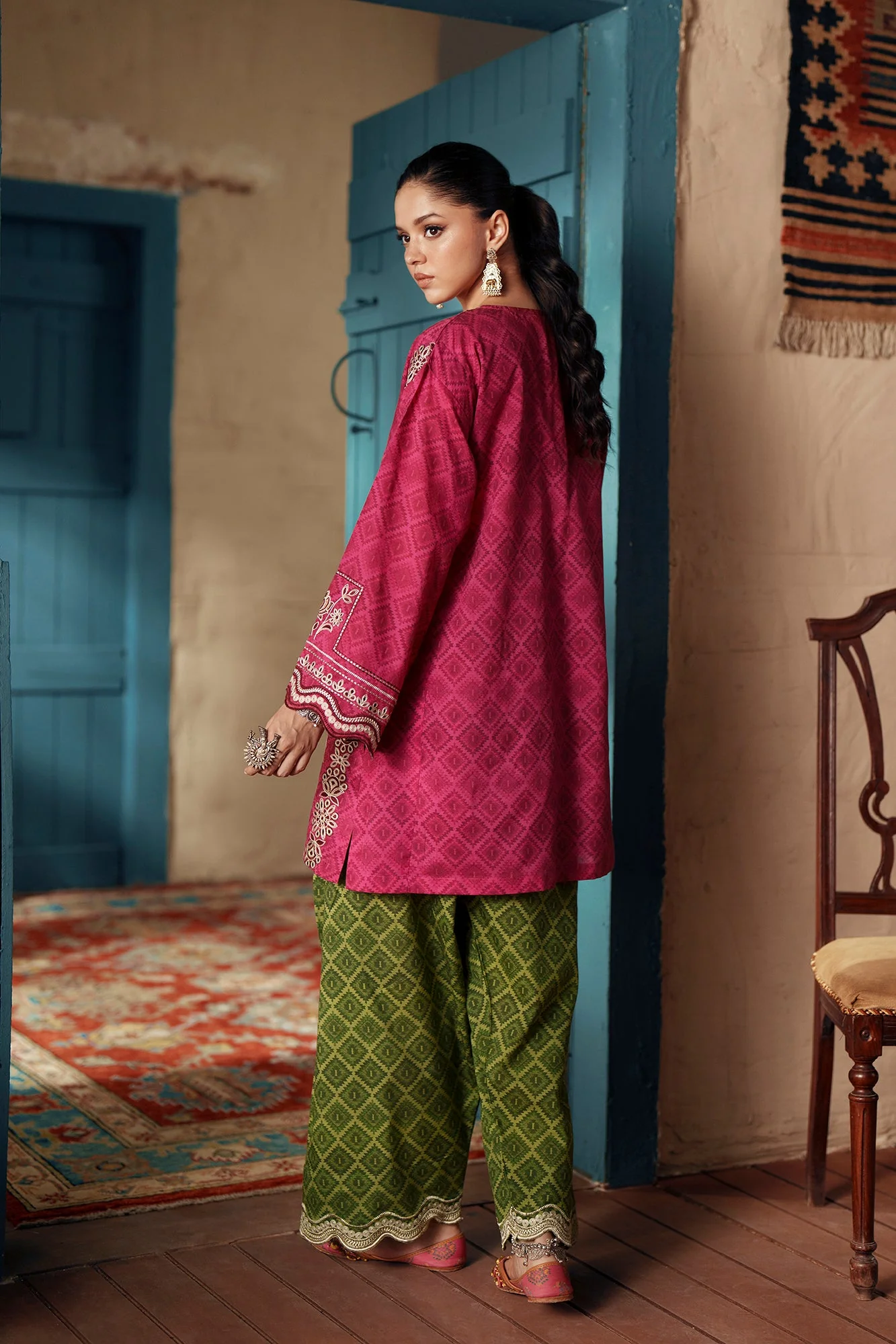 EMBROIDERED SUIT (E4507/103/405) - Image 4
