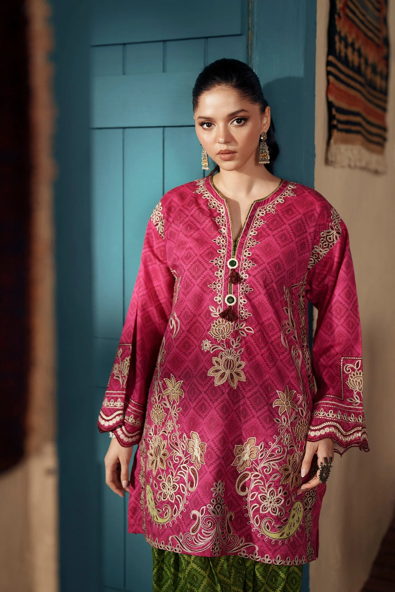 EMBROIDERED SUIT (E4507/103/405) - Image 5