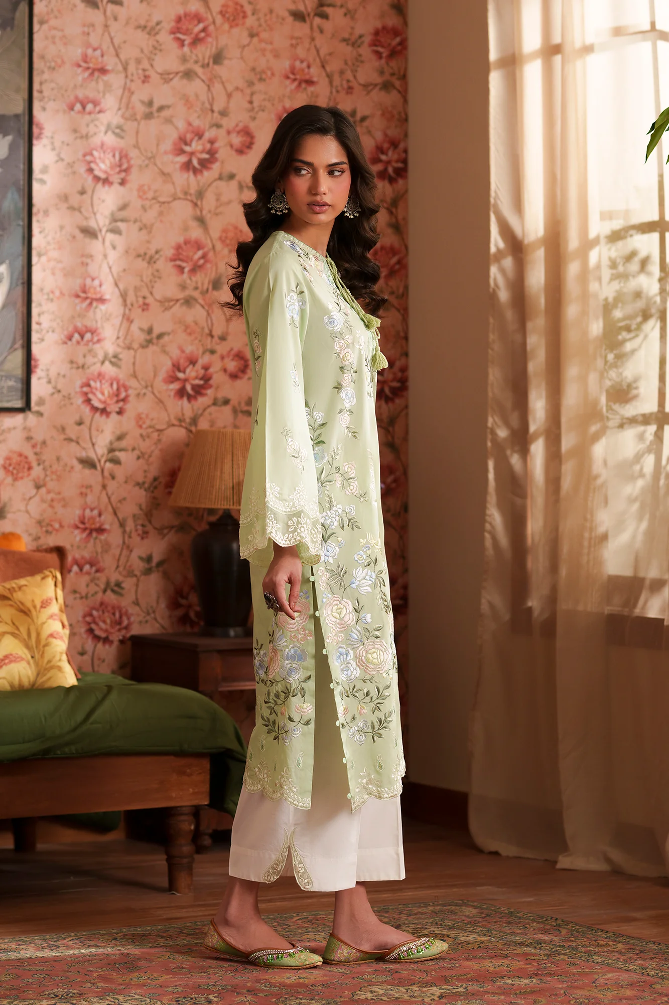 EMBROIDERED SUIT (E4613/103/709) - Image 3